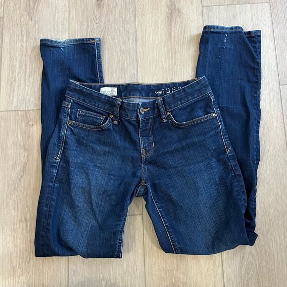 Gap Women’s Real Straight Dark Wash Jean Size 27 - Picture 1 of 11